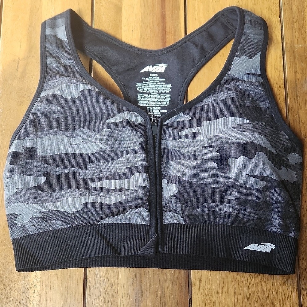 Avia Women's Camo Sports Bra - Size XL